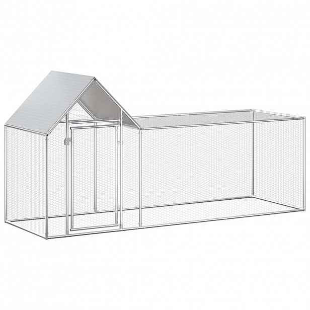 vidaXL Klec pro kuřata 3 x 1 x 1,5 m pozinkovaná ocel