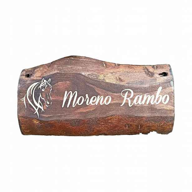 Šidítko se jménem zvířete 35x20 cm kůň, pes, kočka, vlastní gravírování