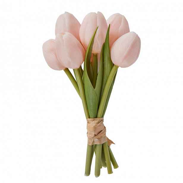 Butlers FLORISTA Svazek mini tulipánů 7 ks 16 cm - sv. růžová