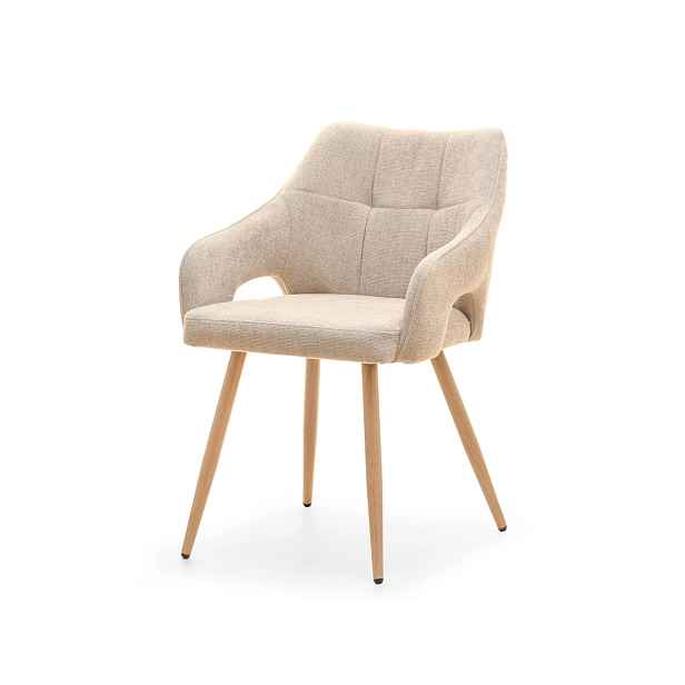 Jídelní židle MARIETA - béžová / dub