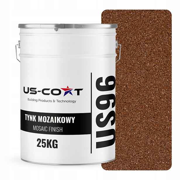 Mozaiková Omítka Mozaika 25KG Hnědá M93 Ozdobná Pryskyřičná Fasáda Premium