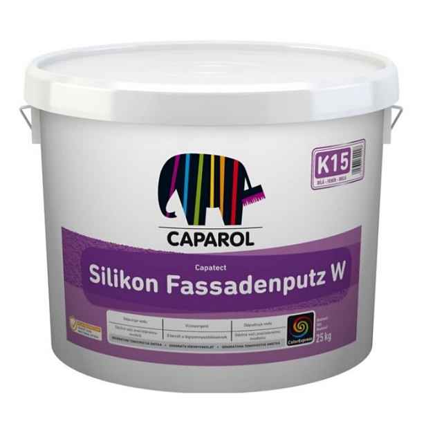 Omítka silikonová Caparol Silikon Fassadenputz W K15 1,5 mm bílá 25 kg
