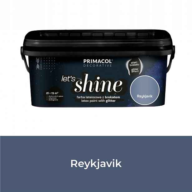 Primacol Let's Shine Barva Se Třpytkami Reykjavík 2L Tmavě Modrá