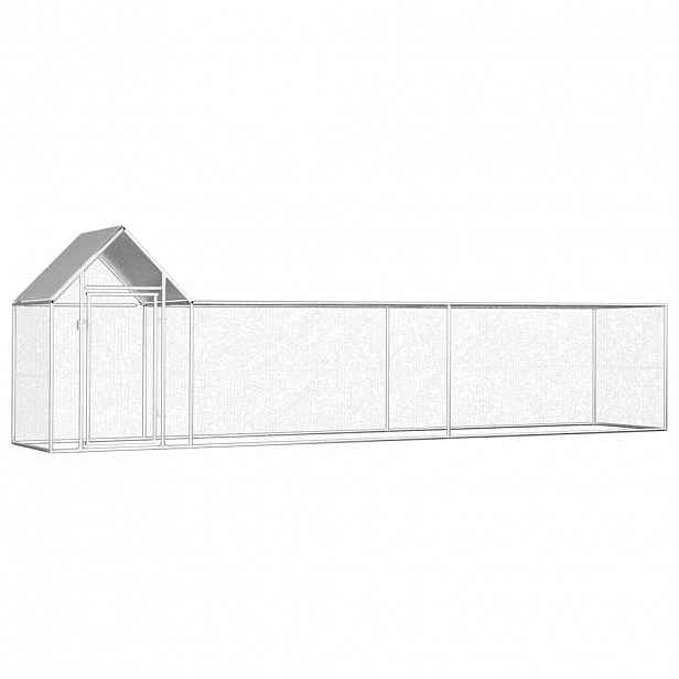 vidaXL Klec pro kuřata 5 x 1 x 1,5 m pozinkovaná ocel
