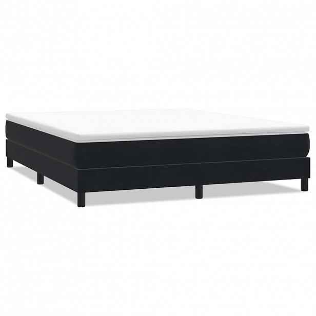 vidaXL Postel Box Spring bez matrace černá 180x220 cm samet