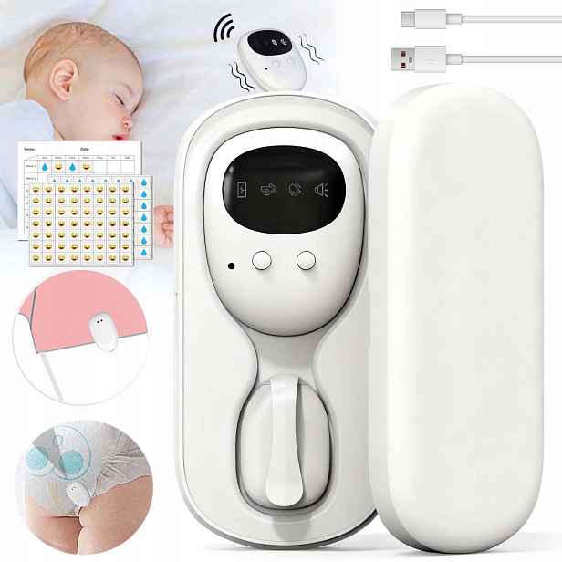 Bezdrátový, Odnímatelný Alarm Nočního Namáčení U Kojenců, 3 Režimy Usb