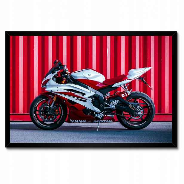 Plakáty v rámu 60x40 Bílo-červená Yamaha