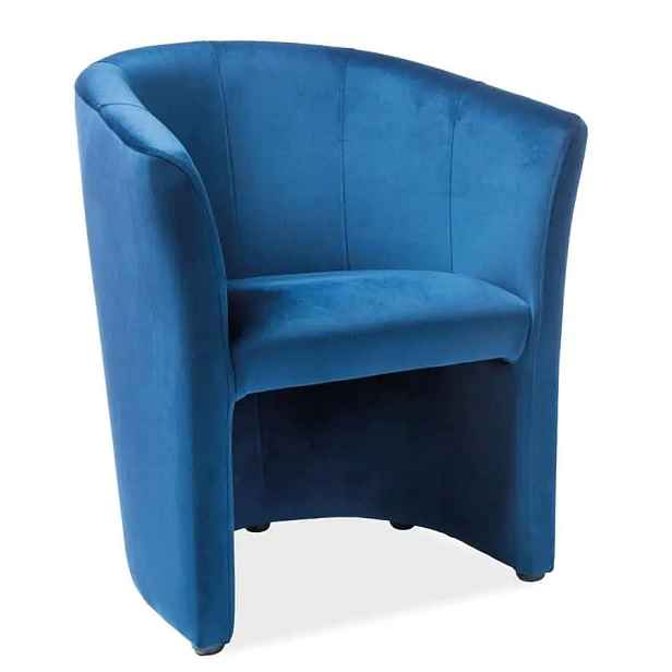 Casarredo Čalouněné křeslo TM-1 VELVET modrá