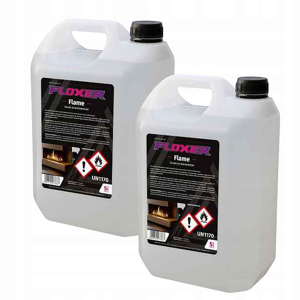 Biopalivo 10L Floxer Bioetanol Bez zápachu Bioetanol 99.9% pro krby Atest