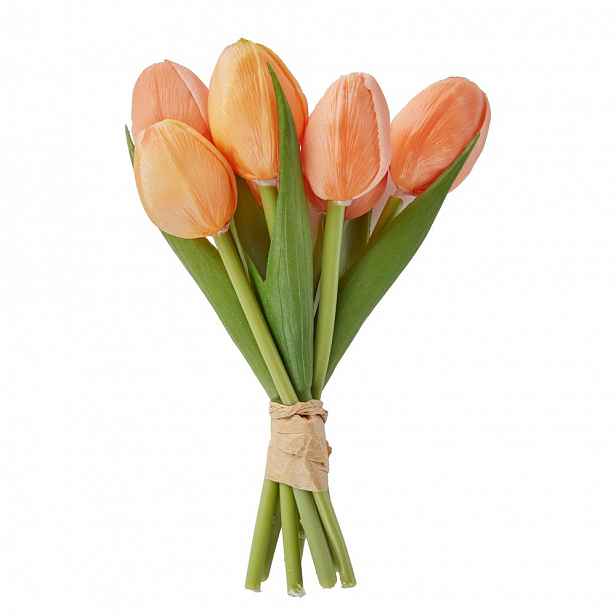 Butlers FLORISTA Svazek mini tulipánů 7 ks 16 cm - oranžová
