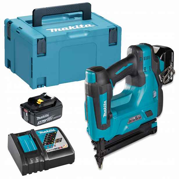 Makita DBN500RFJ Nýtovačka hřebíkovačka 2x3Ah 18V Lxt