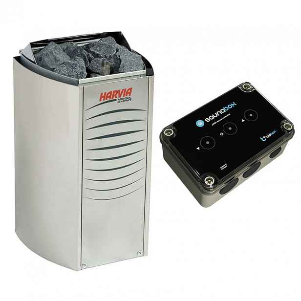 Sada do sauny Kamna Harvia BC35E 3,5 kW a ovladač BleBox SaunaBox