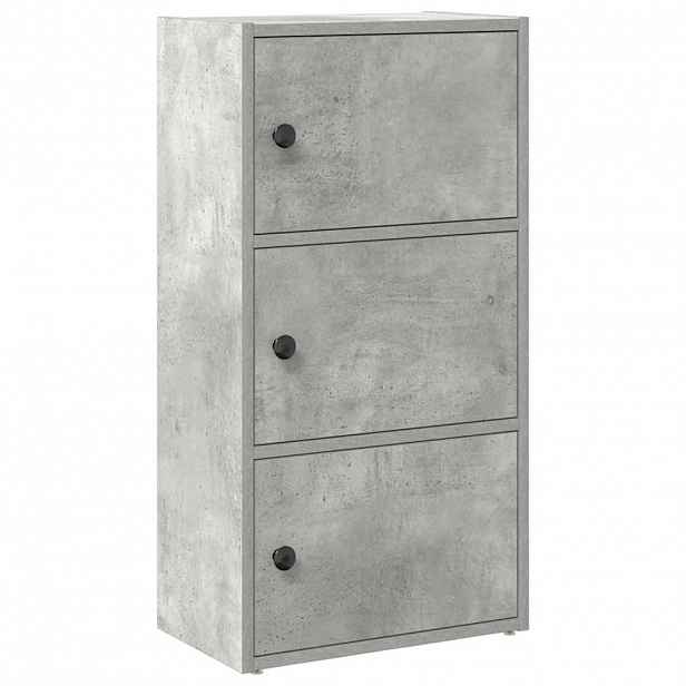 vidaXL Knihovna betonově šedá 40x24x77 cm kompozitní dřevo