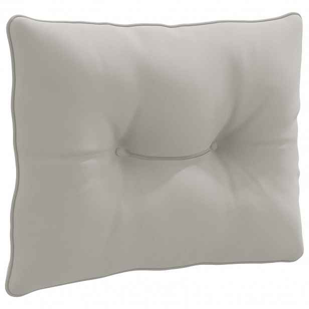 vidaXL Zádový polstr PUTTEN 100% polyester Šedá 50 x 40 x 10 cm