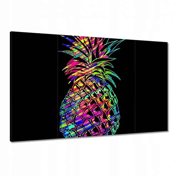 Obrazy 120x80 HardCoreový ananas Ovoce
