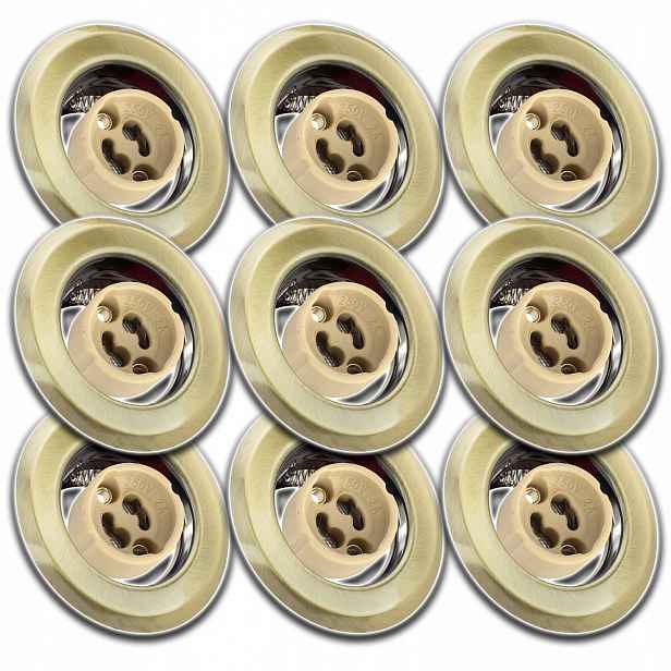 9x Kulaté Stropní Svítidlo Pod Omítku Zásuvka Konektor Pro Žárovku GU10