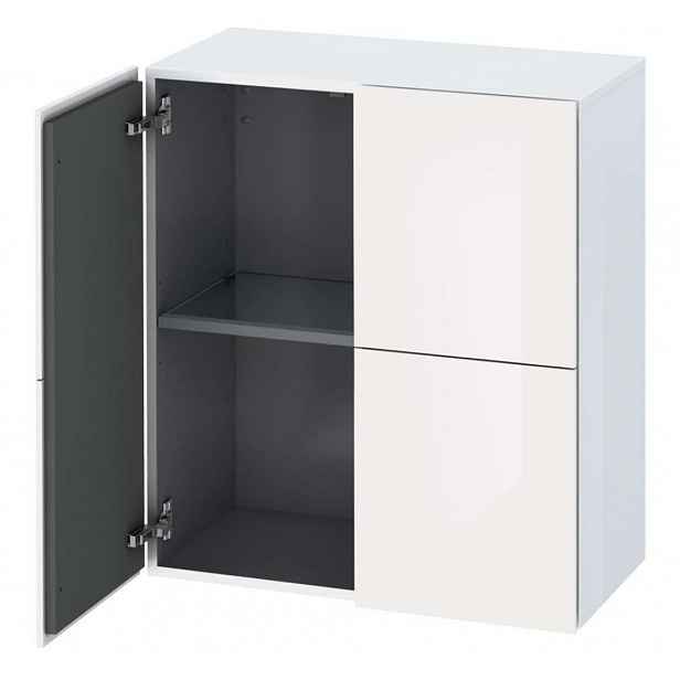 Duravit L-Cube - Skříňka 80x70x36 cm, 2 dvířka, lesklá bílá LC117702222