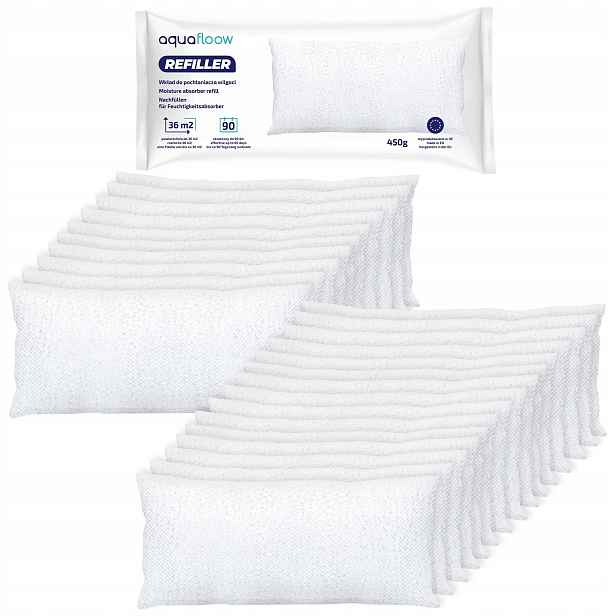 Silné náplně do pohlcovače vlhkosti AquaFloow Refiller 25 kusů 450 g