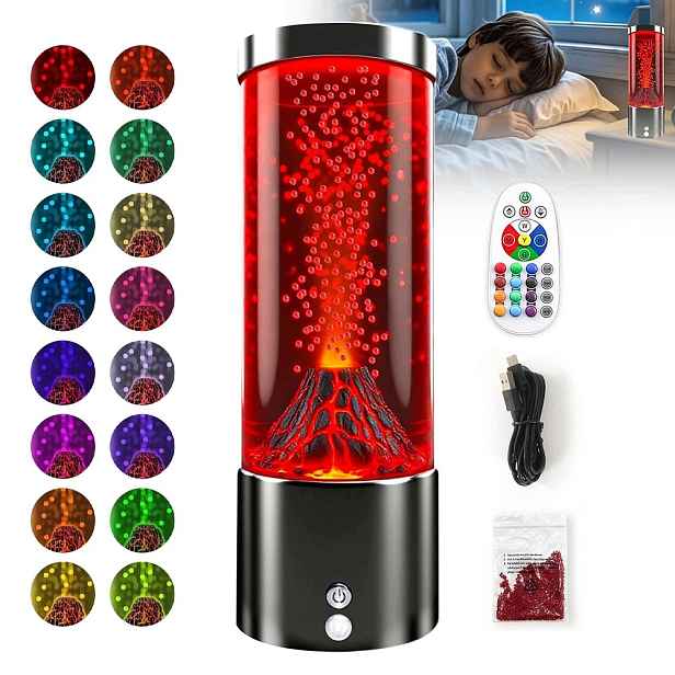 Usb Vulkanická Lávová Lampa Pro Děti Noční Lampa Dekorace