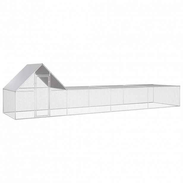 vidaXL Klec pro kuřata 8 x 2 x 2 m pozinkovaná ocel
