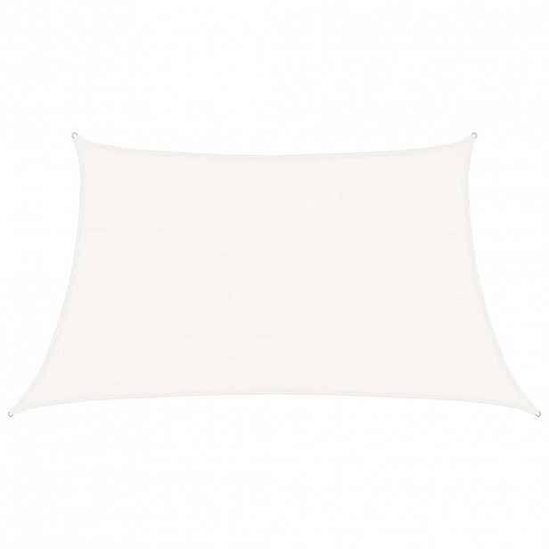 vidaXL Plachta proti slunci 160 g/m² bílá 3/4 x 2 m HDPE
