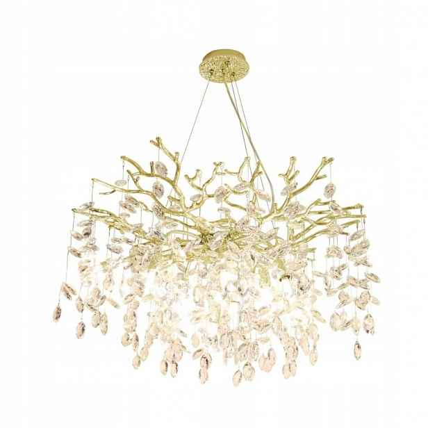 Závěsná lampa Cindy Zlatá Křišťálová Glamour 150 cm 10xG9 Zuma Line