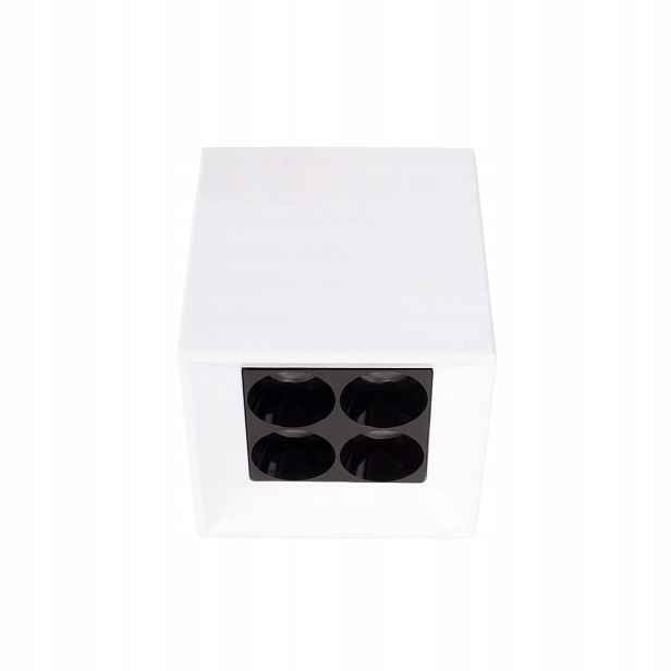 Stropní Led spot 5W bílý čtvercový 4x bod Maxlight X-line