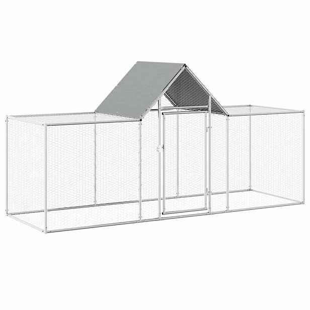 vidaXL Klec pro kuřata 3 x 1 x 1,5 m pozinkovaná ocel