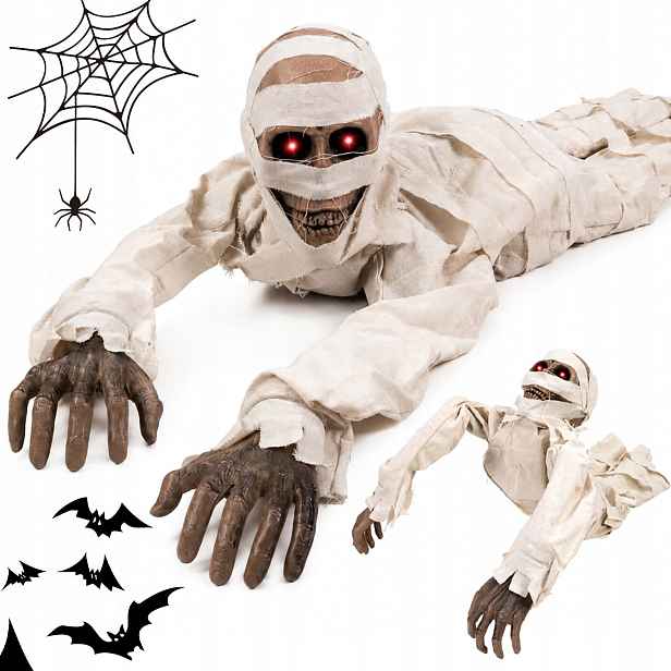 Halloween Crawling Mummy S Vestavěnými Zvukovými Efekty Ve Stylu Hororu