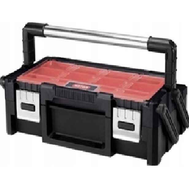 Keter Kufr 18" Cantilever s 18 přihrádkami černý červený