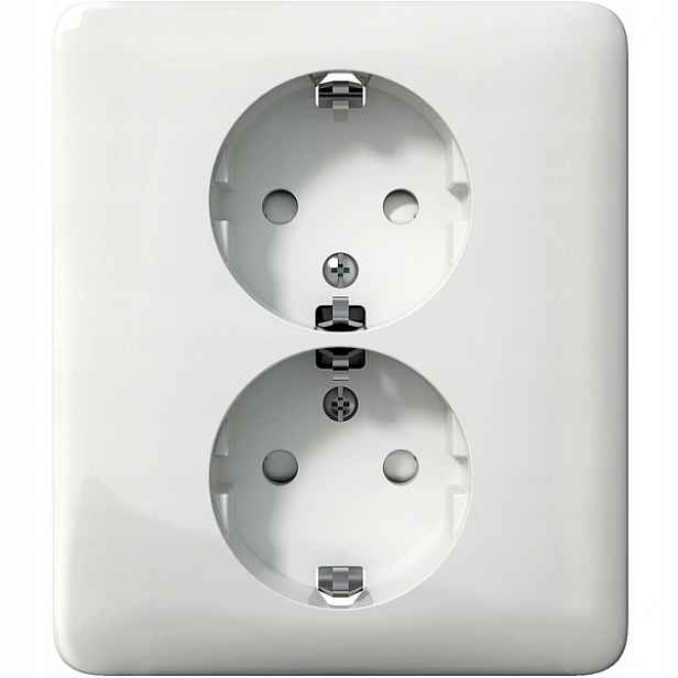 Schneider Electric Exxact dvojitá zásuvka bílá WDE002196