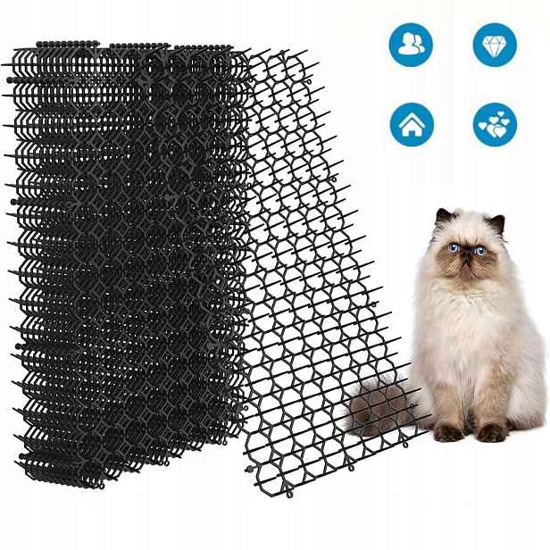 15 Kolíčků Na Ptáky Odpuzující Podložka Pro Kočky Psy Neubližuje 20×40 cm