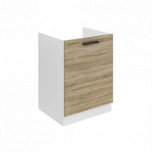 B BELINI GROUP SKŘÍŇKA POD DŘEZ 60 cm SDZ, bez pracovní desky, s 1 dvířky, Dub Sonoma
