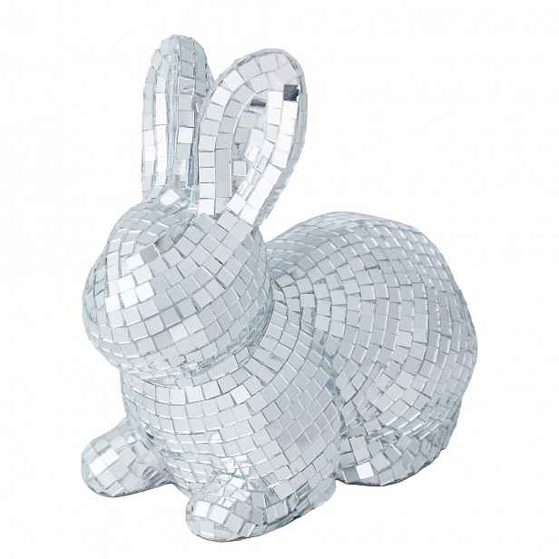 Butlers EASTER Králíček 15 cm - stříbrná