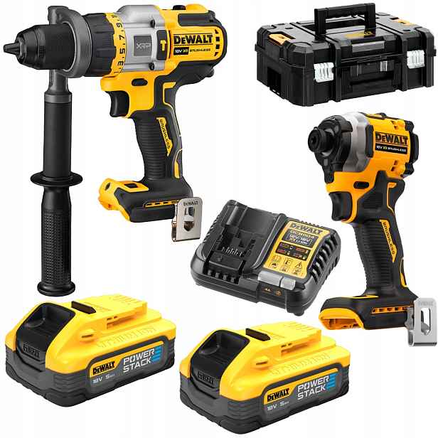 Combo sada DCF850 DCD999 18V Powerstack 2x5.0Ah, DeWalt [DCK2052H2T-QW]