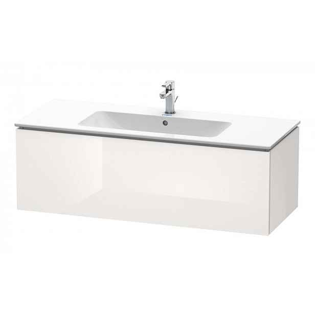 Duravit L-Cube - Umyvadlová skříňka 40x122x48 cm, 1 zásuvka, lesklá bílá LC614302222