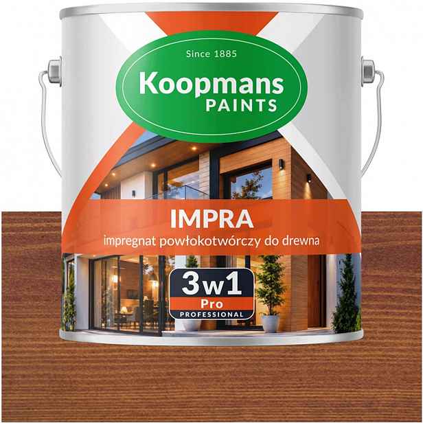 Koopmans Impra 3v1 Pro Lazura na fasádní dřevo 111 Teak Naturalny 1L