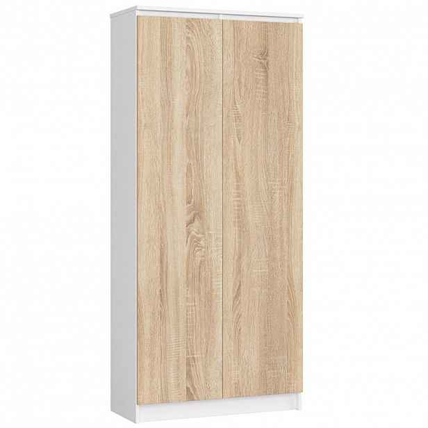 RAUMHIRSCH FURNITURE STOJANOVÁ POLIČKA Bílá, dub Sonoma 180/80/35