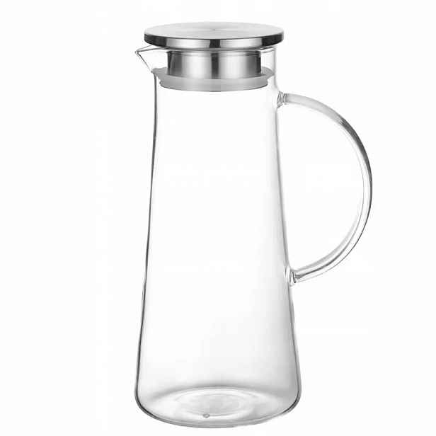 Skleněná karafa s korkem a rukojetí 1.2L