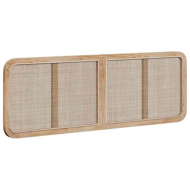 vidaXL Čelo postele s čelo Přírodní 160 x 55 x 3 cm Ratan