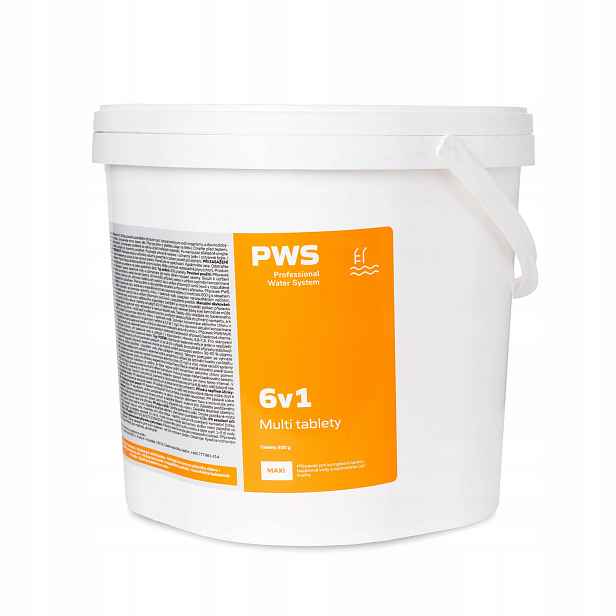 Pws Multi tablety 6v1 do bazénu 200g 3kg bazénová chemie