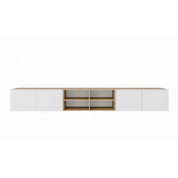 MASSENO ZÁVĚSNÝ TV STOLEK MIVO, 300/41/40 cm, dub Artisan