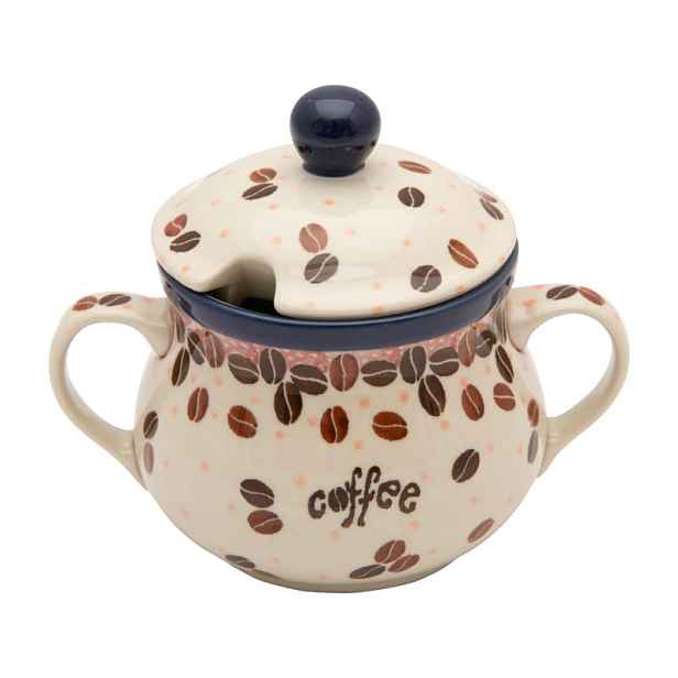 Cukřenka 200 ml Ceramika Artystyczna Bolesławiec dek 2391 Coffee