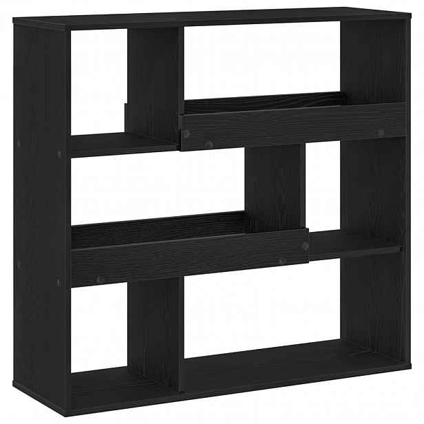 vidaXL Knihovna 4 úrovní 100 x 33 x 94,5 cm Kompozitní dřevo Černý dub