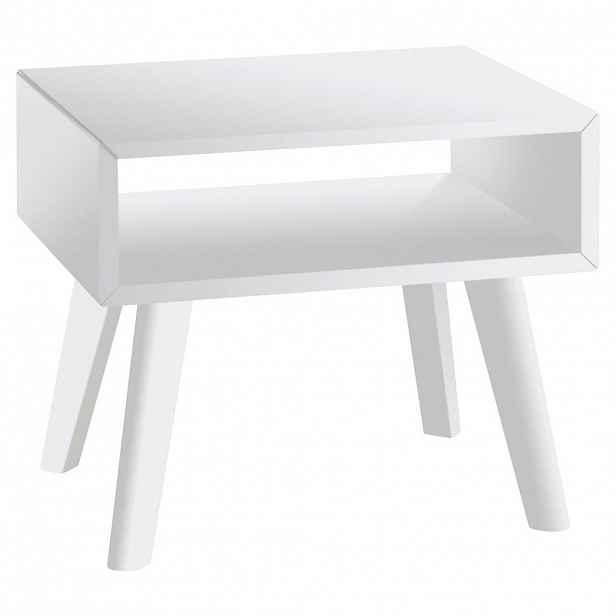 Hasena NOČNÍ STOLEK, buk, bílá, 50/42/41 cm