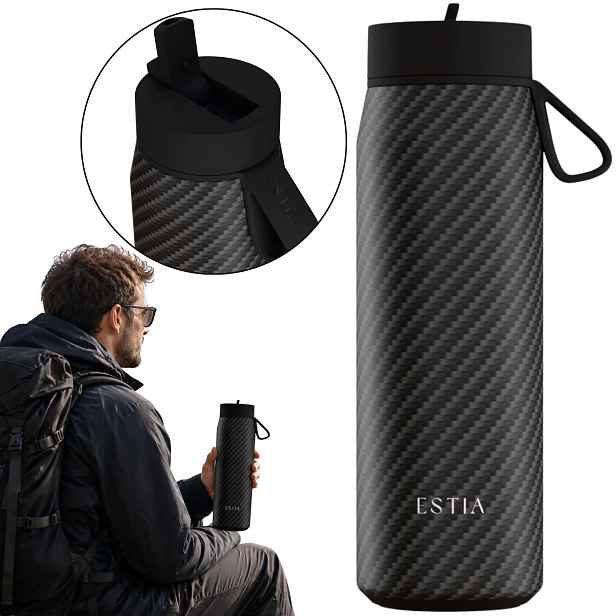 Termohrnek turistická termoska 500 ml Láhev udrží Teplo Až 12 hodin