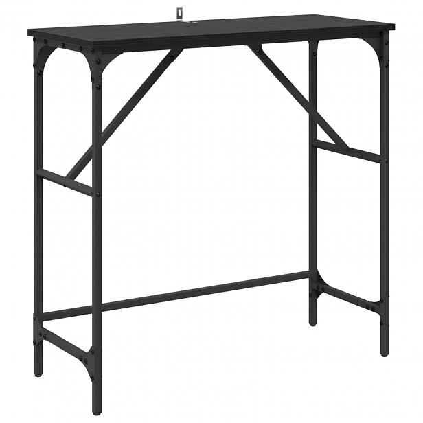 vidaXL Konzolový stolek Černý dub 75 x 32 x 75 cm Kompozitní dřevo