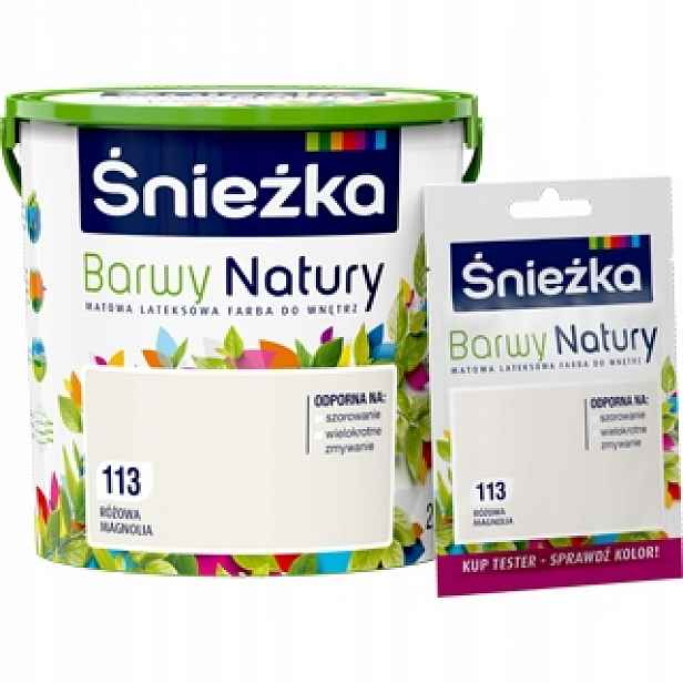 Śnieżka s barvou přírody, růžová magnolie 113 5 l