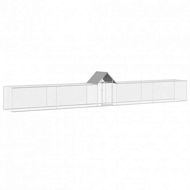 vidaXL Klec pro kuřata 9 x 1 x 1,5 m pozinkovaná ocel