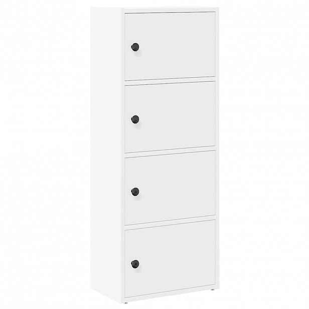 vidaXL Knihovna bílá 40x24x102 cm kompozitní dřevo